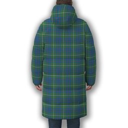 ScotsTee Shop Scottish McIntyre Hunting Ancient Premium Tartan Long Down Jacket Winter White Duck Down Plaid