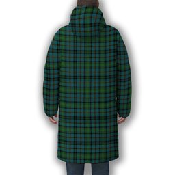 ScotsTee Shop Scottish Hope Vere Ancient Clan Premium Tartan Long Down Jacket Winter White Duck Down Plaid