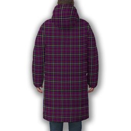 ScotsTee Shop Scottish O'Riagain Premium Tartan Long Down Jacket Winter White Duck Down Plaid