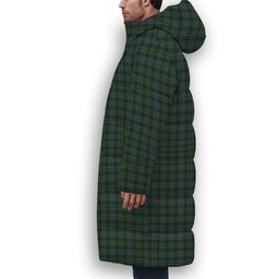 ScotsTee Shop Scottish Scott Hunting special Premium Tartan Long Down Jacket Winter White Duck Down Plaid