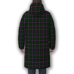 ScotsTee Shop Scottish Russell 1 Premium Tartan Long Down Jacket Winter White Duck Down Plaid