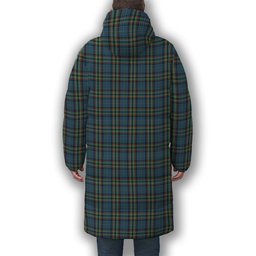 ScotsTee Shop Scottish Ralston UK Premium Tartan Long Down Jacket Winter White Duck Down Plaid