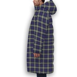 ScotsTee Shop Scottish Sinclair Dress Dance Premium Tartan Long Down Jacket Winter White Duck Down Plaid