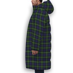 ScotsTee Shop Scottish Paterson Dalgleish Version Premium Tartan Long Down Jacket Winter White Duck Down Plaid