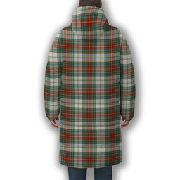 ScotsTee Shop Scottish McBeth Dress Ancient Premium Tartan Long Down Jacket Winter White Duck Down Plaid