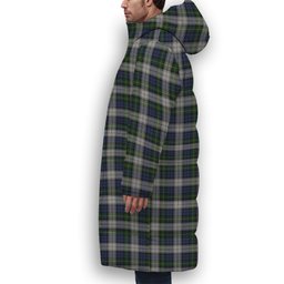 ScotsTee Shop Scottish Gordon Dress Original Premium Tartan Long Down Jacket Winter White Duck Down Plaid