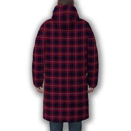 ScotsTee Shop Scottish Tullis Russell Premium Tartan Long Down Jacket Winter White Duck Down Plaid