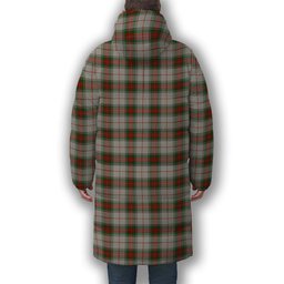 ScotsTee Shop Scottish Stewart Royal VS Premium Tartan Long Down Jacket Winter White Duck Down Plaid