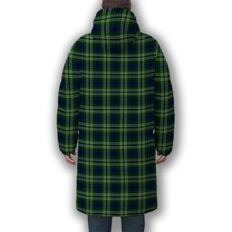 ScotsTee Shop Scottish Spottiswood Premium Tartan Long Down Jacket Winter White Duck Down Plaid