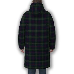 ScotsTee Shop Scottish Hardie Premium Tartan Long Down Jacket Winter White Duck Down Plaid