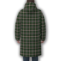 ScotsTee Shop Scottish MacKenzie MacGregor-Hastie Premium Tartan Long Down Jacket Winter White Duck Down Plaid