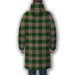 ScotsTee Shop Scottish MacDiarmid Dress Premium Tartan Long Down Jacket Winter White Duck Down Plaid