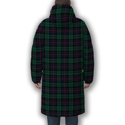 ScotsTee Shop Scottish Morrison Hunting Modern Premium Tartan Long Down Jacket Winter White Duck Down Plaid