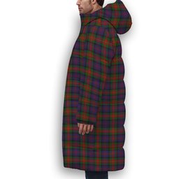 ScotsTee Shop Scottish MacLagan of Glenquiech Premium Tartan Long Down Jacket Winter White Duck Down Plaid