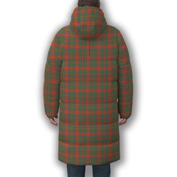 ScotsTee Shop Scottish McIntosh Ancient Premium Tartan Long Down Jacket Winter White Duck Down Plaid
