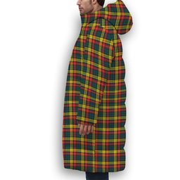 ScotsTee Shop Scottish McIndoe Premium Tartan Long Down Jacket Winter White Duck Down Plaid