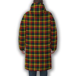 ScotsTee Shop Scottish McIndoe Premium Tartan Long Down Jacket Winter White Duck Down Plaid