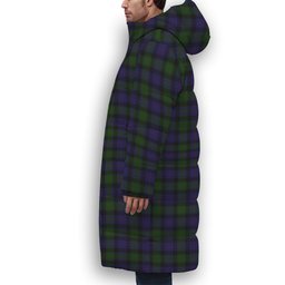 ScotsTee Shop Scottish MacTaggart Premium Tartan Long Down Jacket Winter White Duck Down Plaid