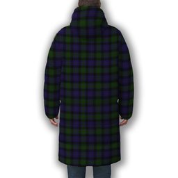 ScotsTee Shop Scottish MacTaggart Premium Tartan Long Down Jacket Winter White Duck Down Plaid