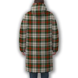 ScotsTee Shop Scottish MacDuff Dress Ancient Premium Tartan Long Down Jacket Winter White Duck Down Plaid