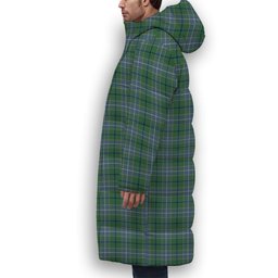 ScotsTee Shop Scottish Wishart Hunting Ancient Premium Tartan Long Down Jacket Winter White Duck Down Plaid