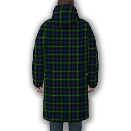 ScotsTee Shop Scottish MacKenzie Modern SC Premium Tartan Long Down Jacket Winter White Duck Down Plaid