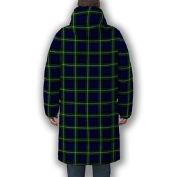 ScotsTee Shop Scottish Lammie Premium Tartan Long Down Jacket Winter White Duck Down Plaid