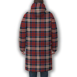 ScotsTee Shop Scottish MacDonald Dress Irish Ancient Premium Tartan Long Down Jacket Winter White Duck Down Plaid