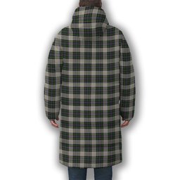 ScotsTee Shop Scottish Pritchard Premium Tartan Long Down Jacket Winter White Duck Down Plaid