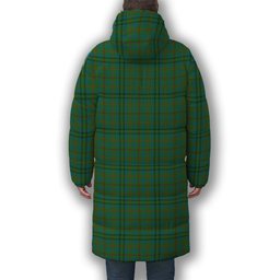 ScotsTee Shop Scottish Moncreiffe of Atholl Ancient Premium Tartan Long Down Jacket Winter White Duck Down Plaid