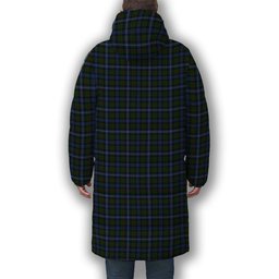ScotsTee Shop Scottish Robertson Hunting 2 Premium Tartan Long Down Jacket Winter White Duck Down Plaid