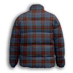 ScotsTee Shop Scottish Anderson MacGregor Hastie 1 Premium Tartan Collar Down Jacket Winter White Duck Down Plaid