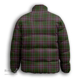 ScotsTee Shop Scottish Anderson of Kinneddar Hunting Premium Tartan Collar Down Jacket Winter White Duck Down Plaid