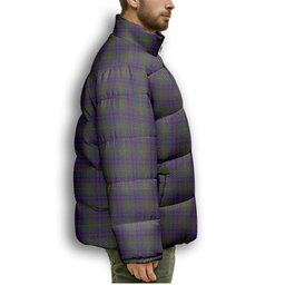 ScotsTee Shop Scottish Austin Wilsons No 137 Premium Tartan Collar Down Jacket Winter White Duck Down Plaid