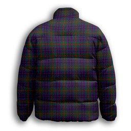 ScotsTee Shop Scottish Austin Wilsons No 137 Premium Tartan Collar Down Jacket Winter White Duck Down Plaid