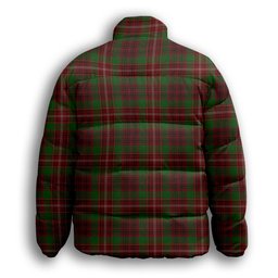 ScotsTee Shop Scottish Ainslie 2 Premium Tartan Collar Down Jacket Winter White Duck Down Plaid