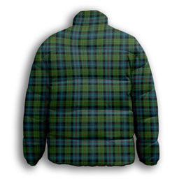 ScotsTee Shop Scottish Baillie Ancient Premium Tartan Collar Down Jacket Winter White Duck Down Plaid