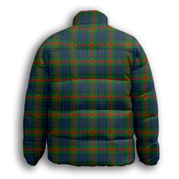 ScotsTee Shop Scottish Aiton SC Premium Tartan Collar Down Jacket Winter White Duck Down Plaid