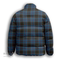 ScotsTee Shop Scottish Anderson MacGregor Hastie 2 Premium Tartan Collar Down Jacket Winter White Duck Down Plaid