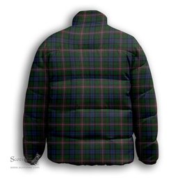 ScotsTee Shop Scottish Alison Premium Tartan Collar Down Jacket Winter White Duck Down Plaid
