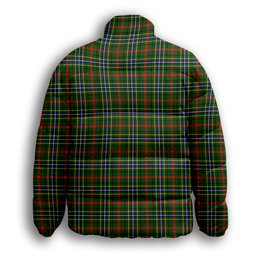 ScotsTee Shop Scottish Bisset SC Premium Tartan Collar Down Jacket Winter White Duck Down Plaid