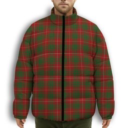 ScotsTee Shop Scottish Bruce Vestiarium Premium Tartan Collar Down Jacket Winter White Duck Down Plaid