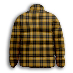 ScotsTee Shop Scottish Barclay Dress Ancient Clan Premium Tartan Collar Down Jacket Winter White Duck Down Plaid