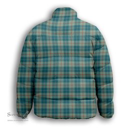 ScotsTee Shop Scottish Barclay Hunting #2 Ancient Clan Premium Tartan Collar Down Jacket Winter White Duck Down Plaid