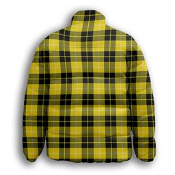 ScotsTee Shop Scottish Barclay Dress Modern Premium Tartan Collar Down Jacket Winter White Duck Down Plaid