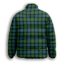 ScotsTee Shop Scottish Blair Ancient Premium Tartan Collar Down Jacket Winter White Duck Down Plaid