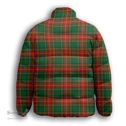 ScotsTee Shop Scottish Baxter Ancient Premium Tartan Collar Down Jacket Winter White Duck Down Plaid