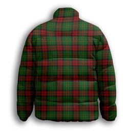 ScotsTee Shop Scottish Blackstock Hunting Premium Tartan Collar Down Jacket Winter White Duck Down Plaid