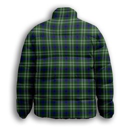 ScotsTee Shop Scottish Blackadder Premium Tartan Collar Down Jacket Winter White Duck Down Plaid