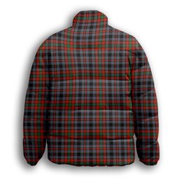 ScotsTee Shop Scottish Borthwick Ancient Premium Tartan Collar Down Jacket Winter White Duck Down Plaid